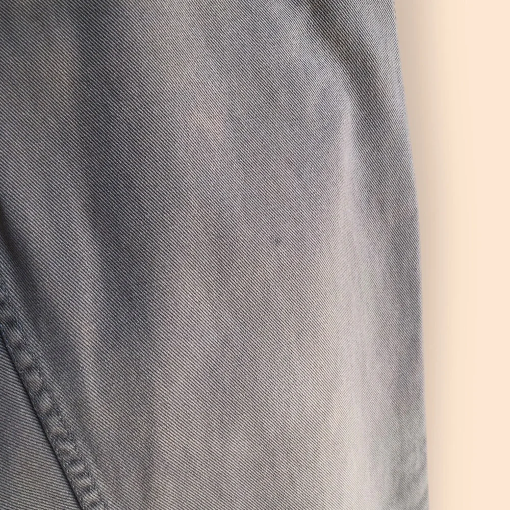 Lands’ End MENS Traditional Fit Stretch Jeans Light Grey Denim Pants MENS 32